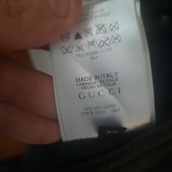 Authentic Brown and Black leather Gucci bomber jacket - Picture 6 of 11